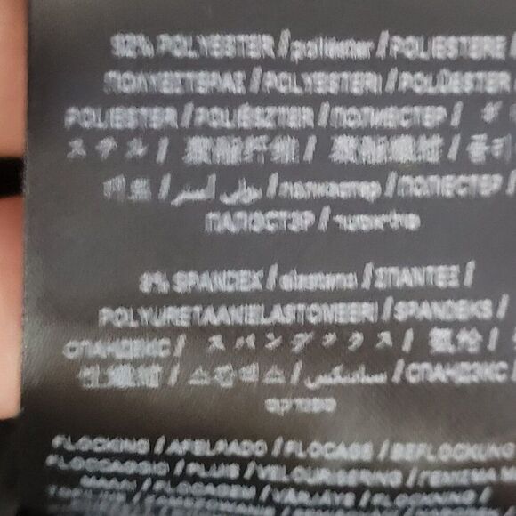 Y2K Guess Black Sheer Mesh Velvet Logo Spell Out Mini Slip Dress Womens Sz M - Picture 5 of 14